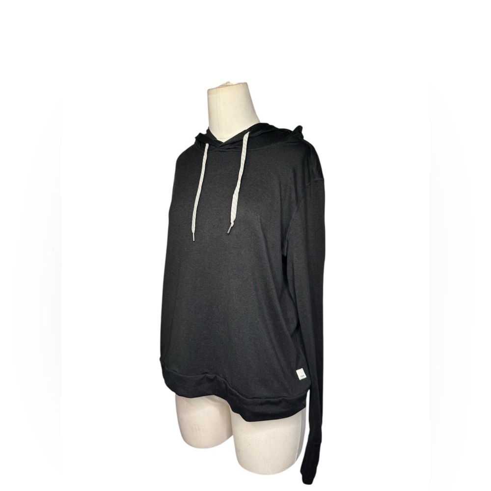 Vuori Halo Essential Hoodie Women's Large Gray Heather Pullover Stretch Cropped - Picture 2 of 6